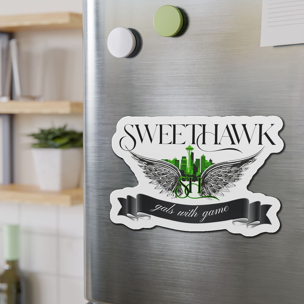 Thumbnail: Sweethawk Green Logo Magnet | Girls With Game City Logo | Sweethawk Car Magnet