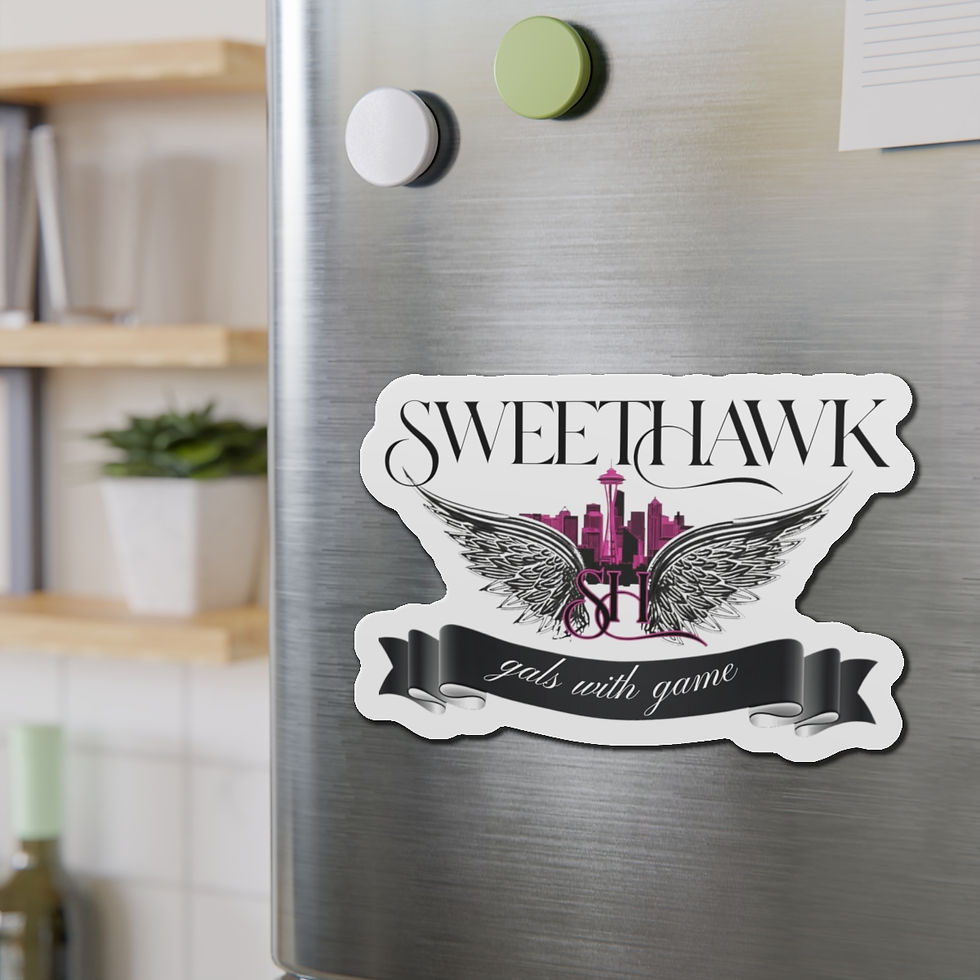 Thumbnail: Sweethawk Pink Logo Magnet | Girls With Game City Logo | Sweethawk Car Magnet