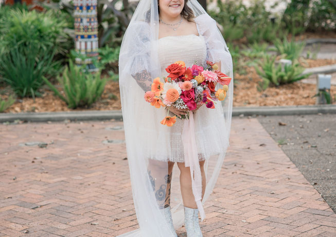 Bridal Portrait and Bouquet