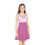 Thumbnail: Celestia Girls' Sleeveless High-waist Dress (Pink + Popping Pink Print)