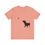 Thumbnail: Playful Dog Silhouette Unisex Tee, Fun Graphic, Casual Wear for Animal Lovers