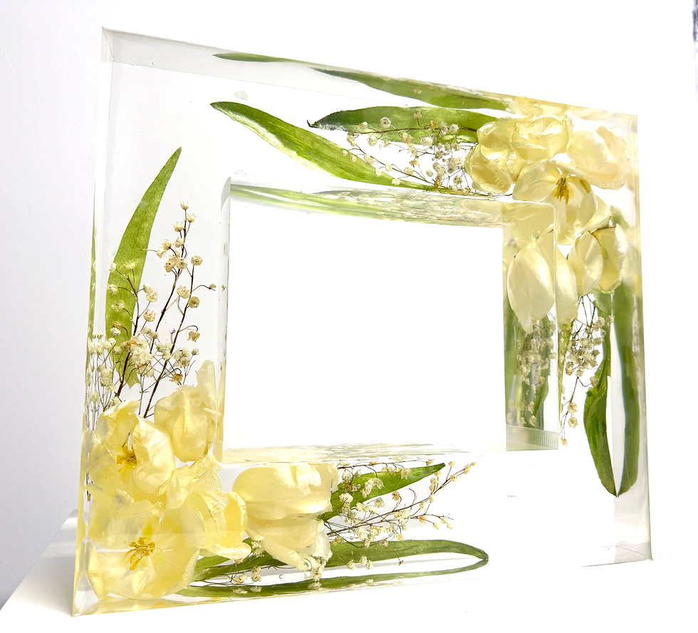 Miniatura: Bouquet nella resina | Cornice  Foto (da appoggio)