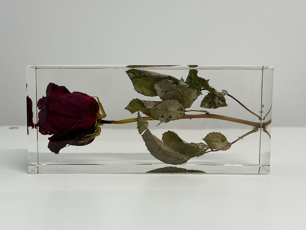 Miniatura: Bouquet nella resina | Rettangolo XS 