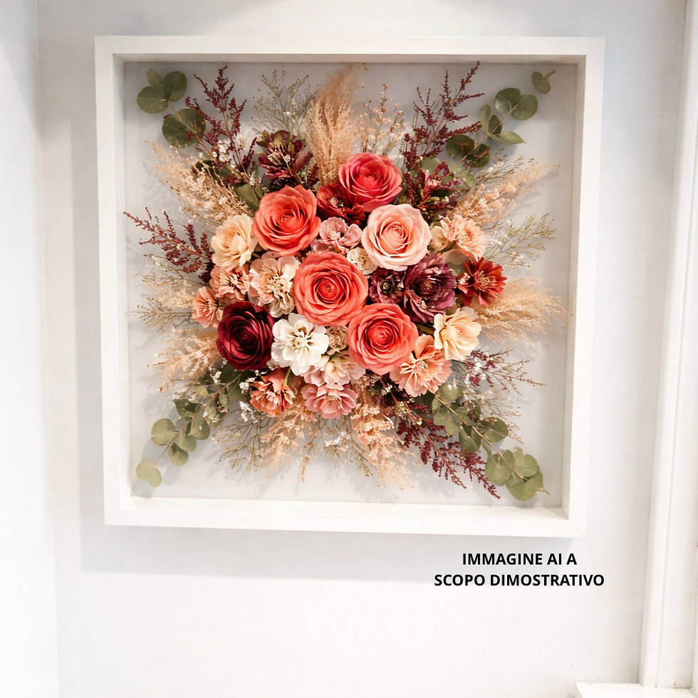 Thumbnail: Bouquet Resinato | Cornice in legno 50cm 