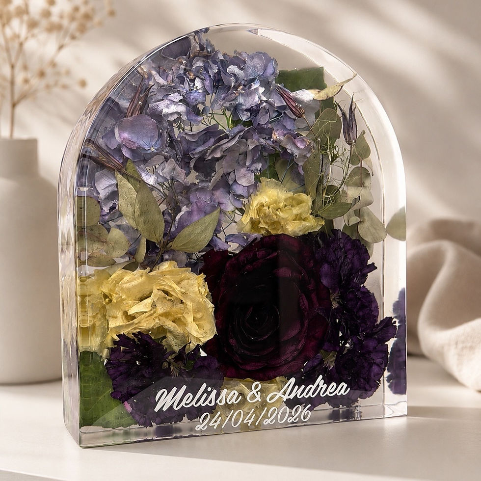 Thumbnail: Bouquet nella resina | Arco M (23x20cm)
