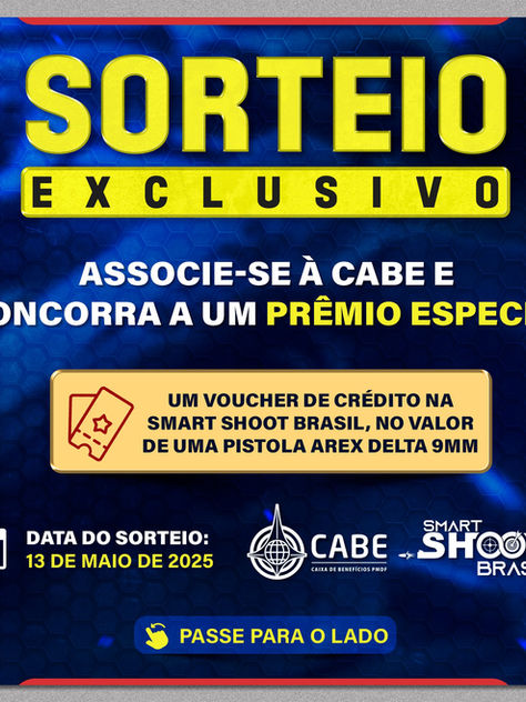 Sorteio exclusivo para novos associados