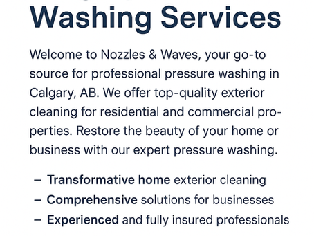 Top 5 Areas Calgary Homeowners Should Pressure Wash Before Summer