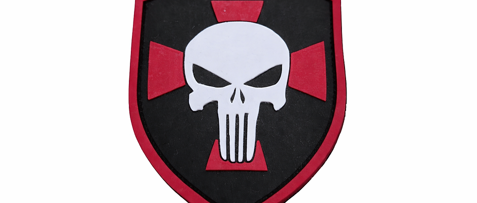 Parche Escudo Punisher Rojo