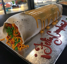 Burrito with Queso sauce