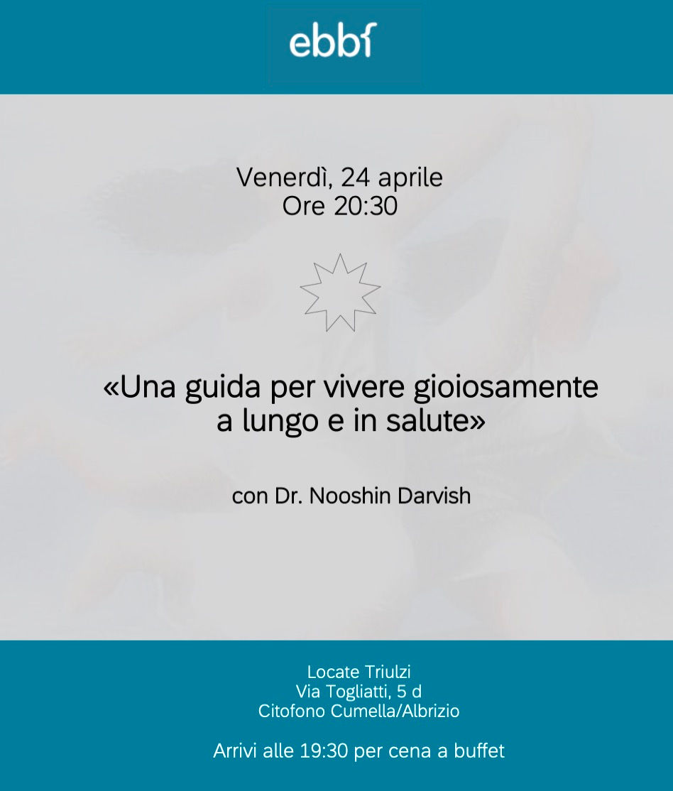 24 April - A guide to a joyous life of impact #ebbfMilan