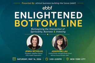 May 16th, from #ebbfNewYork reimagining the intersection between spirituality, business & investing