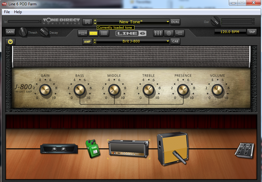 Marshall JCM 800+TS9 By Line 6 Pod Farm