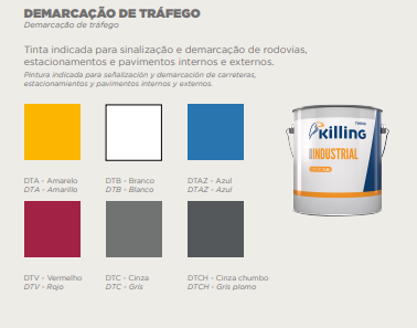 Miniatura: Tinta Demarcação de tráfego Colorida -  Killing