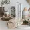 Thumbnail: Round Stoneware Jar w/ Wooden Lid