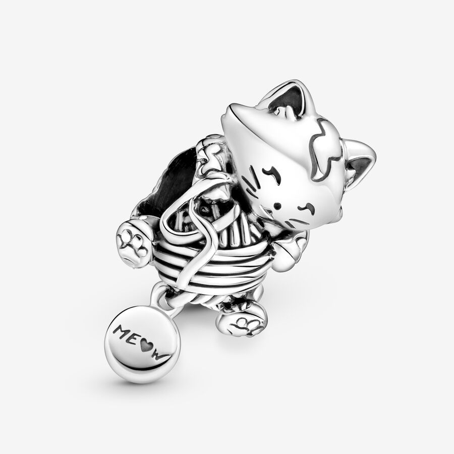 Miniatura: Kitten & Yarn Ball Charm
