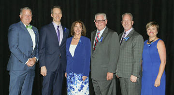 From left, Scott Orr, Fidelity Investments; Dr. Paul Hain, Blue Cross Blue Shield of Texas; Barclay Berdan and David Tesmer, Texas Health Resources; and Kristin Jenkins DFW Hospital Council Foundation
