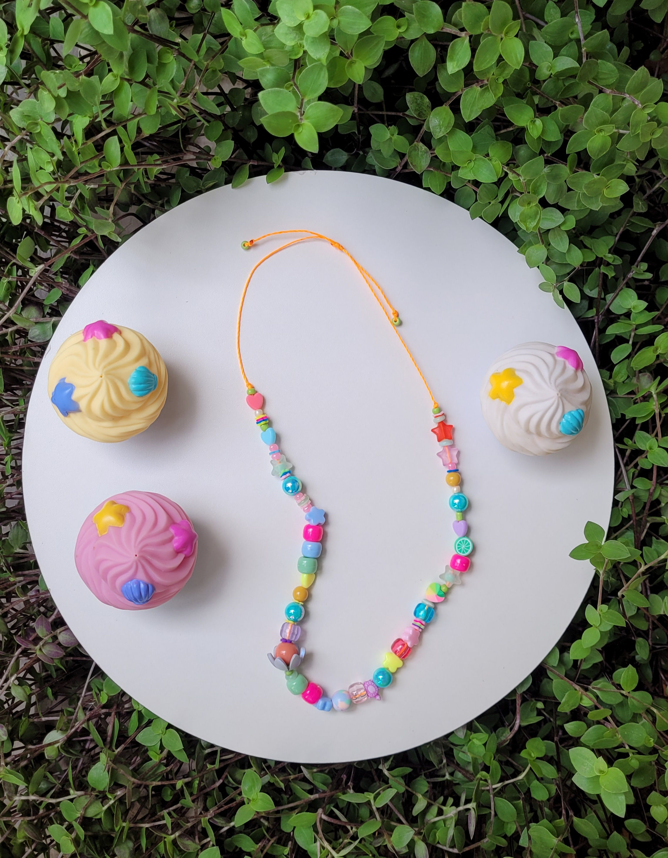 Colar Cupcake Beijinho de Morango