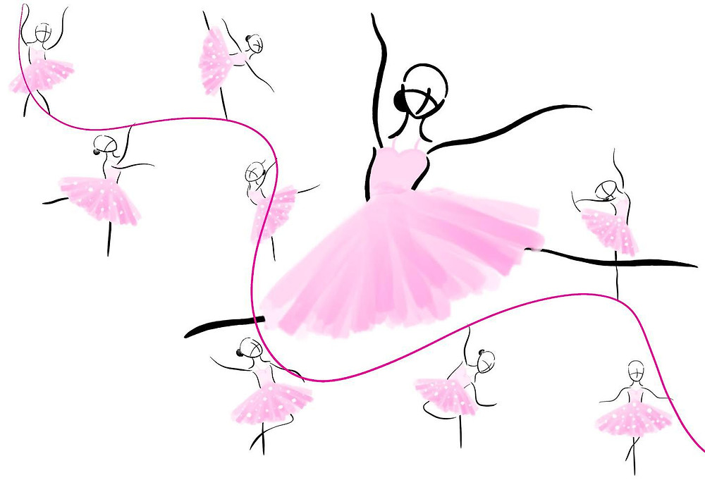 Illustration ballet ballet dance hobby dancing