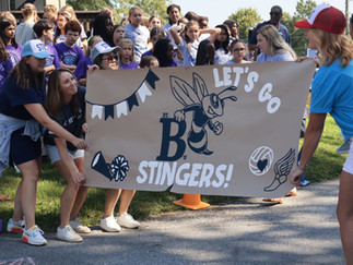 Pictured: Parents Supporting Student Athletes at Fall Pep Rally