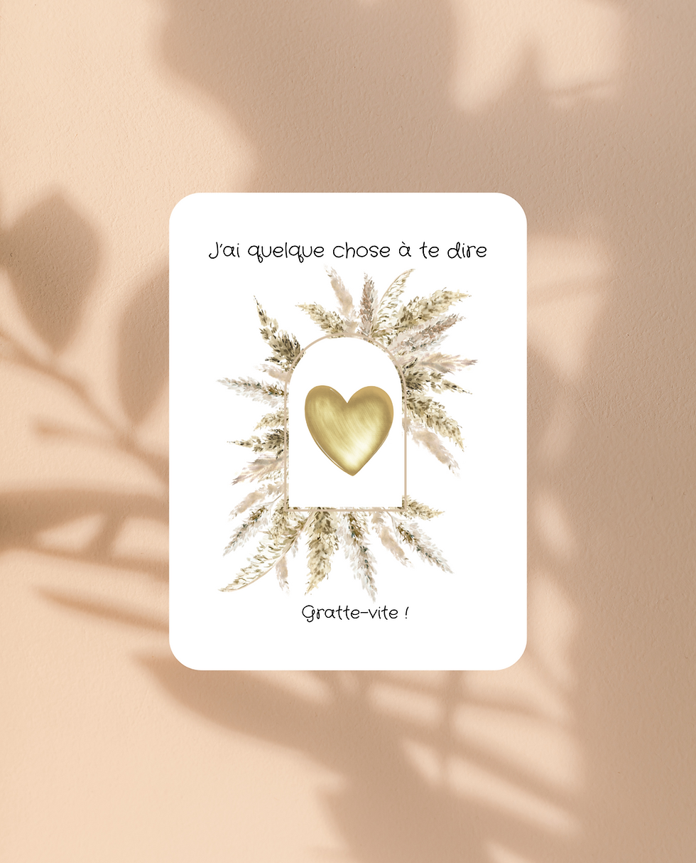 Miniature : Carte annonce grossesse à gratter