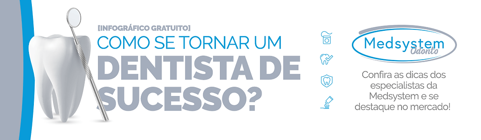 Banner dentista de sucesso infográfico