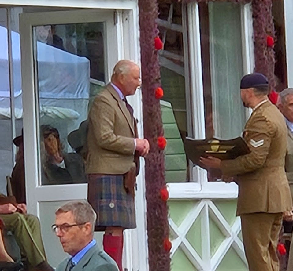 King Charles Giving an Award to the 1RLC