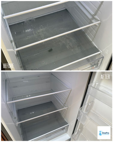 Empty refrigerator drawers washed perfectly clean in a New West apartment.
