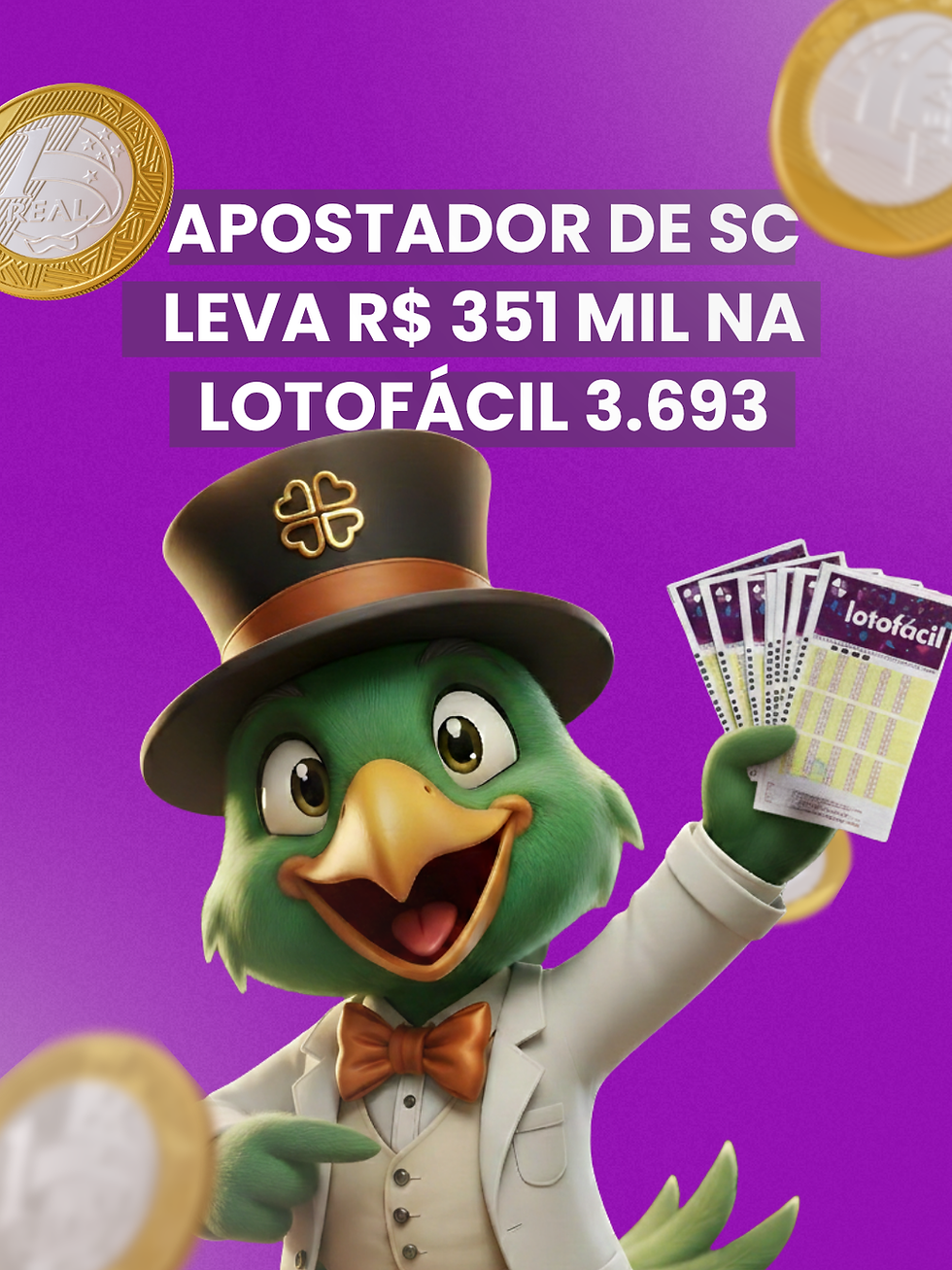 Apostador de Mafra leva R$ 351 mil na Lotofácil 3.693 e Santa Catarina coleciona prêmios em 48 horas