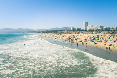 SANTA MONICA BEACH & PIER, CA