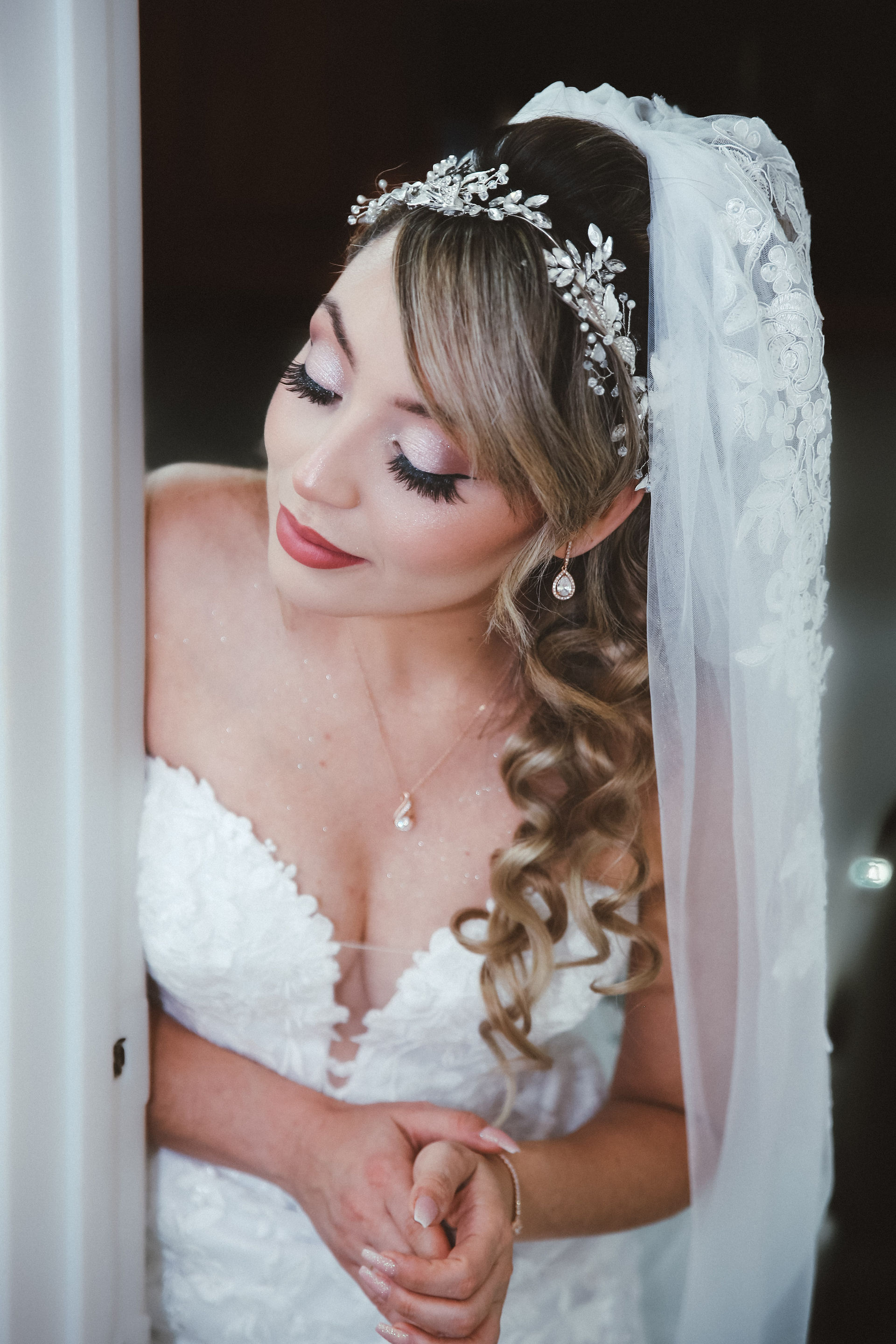 bridal portrait at royal palace banquet hall glendale wedding photography