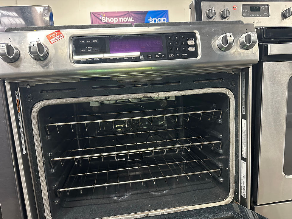 Thumbnail: KitchenAid Architect Series II slide-in gas range features even-heat true convec