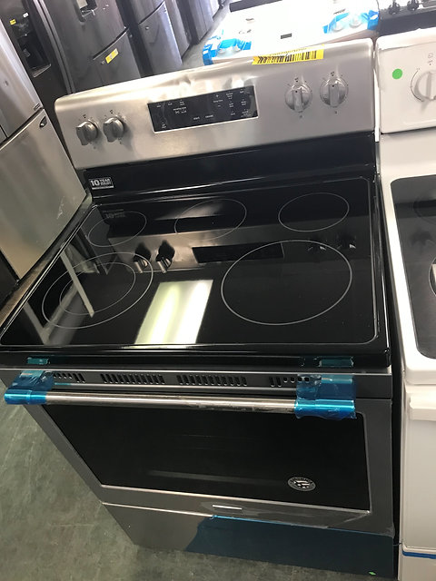 Maytag Brand New Open Box Stainless Steel Electric Glass Top Stove