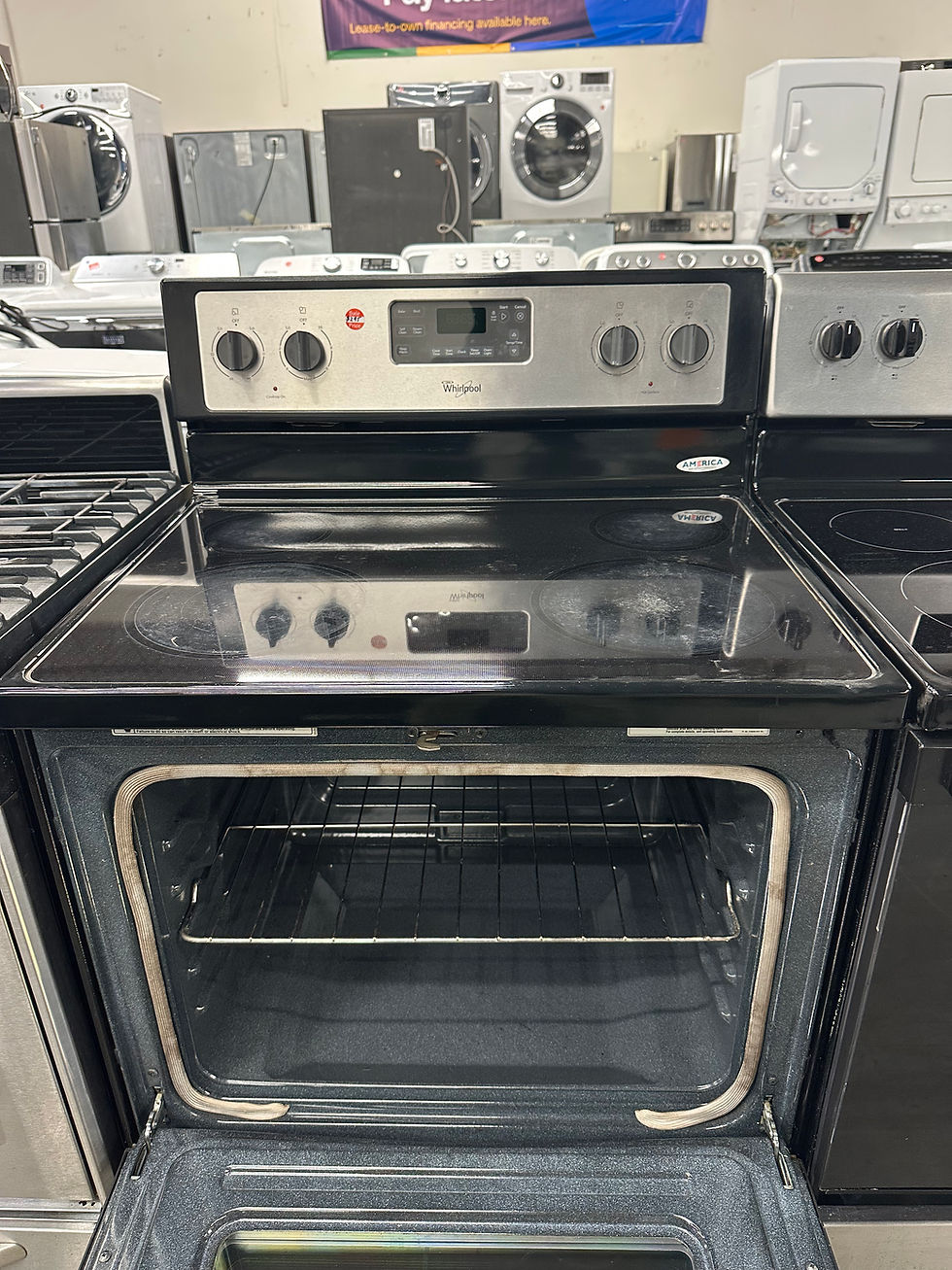 Thumbnail: Whirlpool Electric Stainless Steel Range and oven 