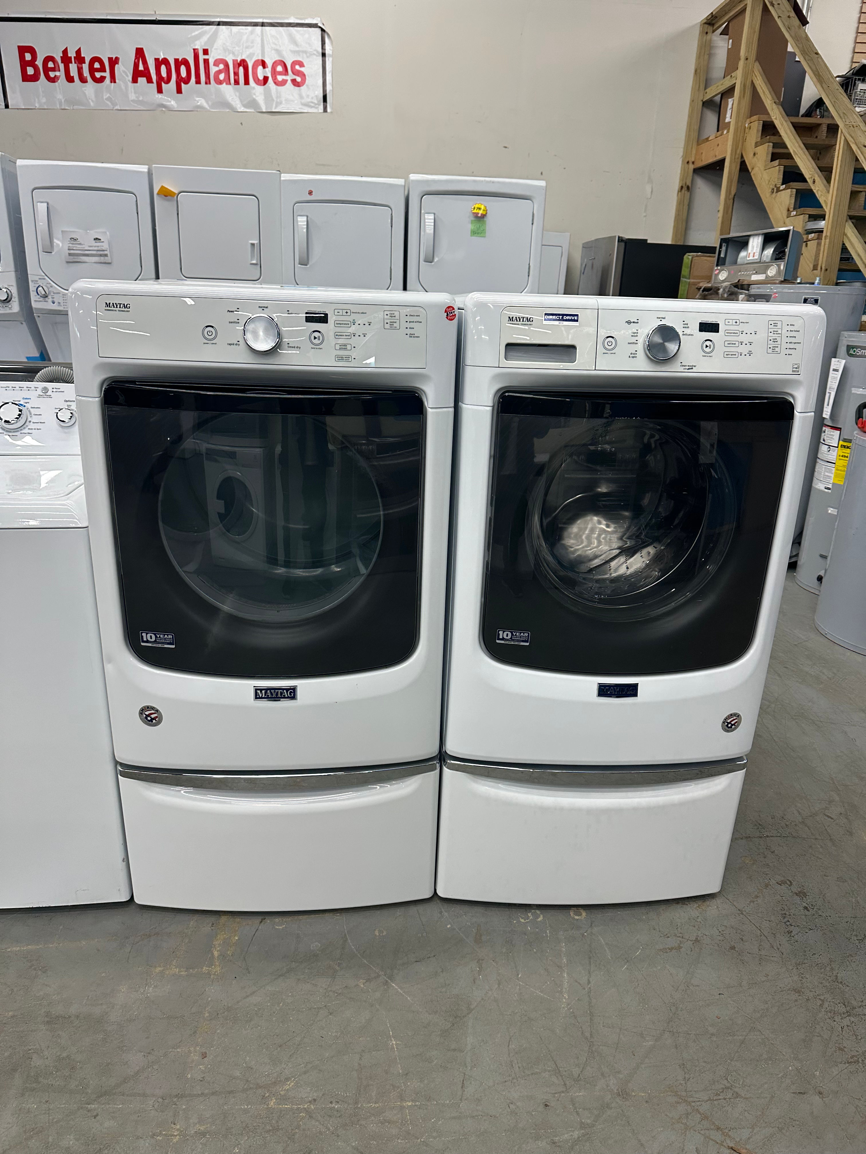 Maytag Front Load Stackable Washer And Dryer Set