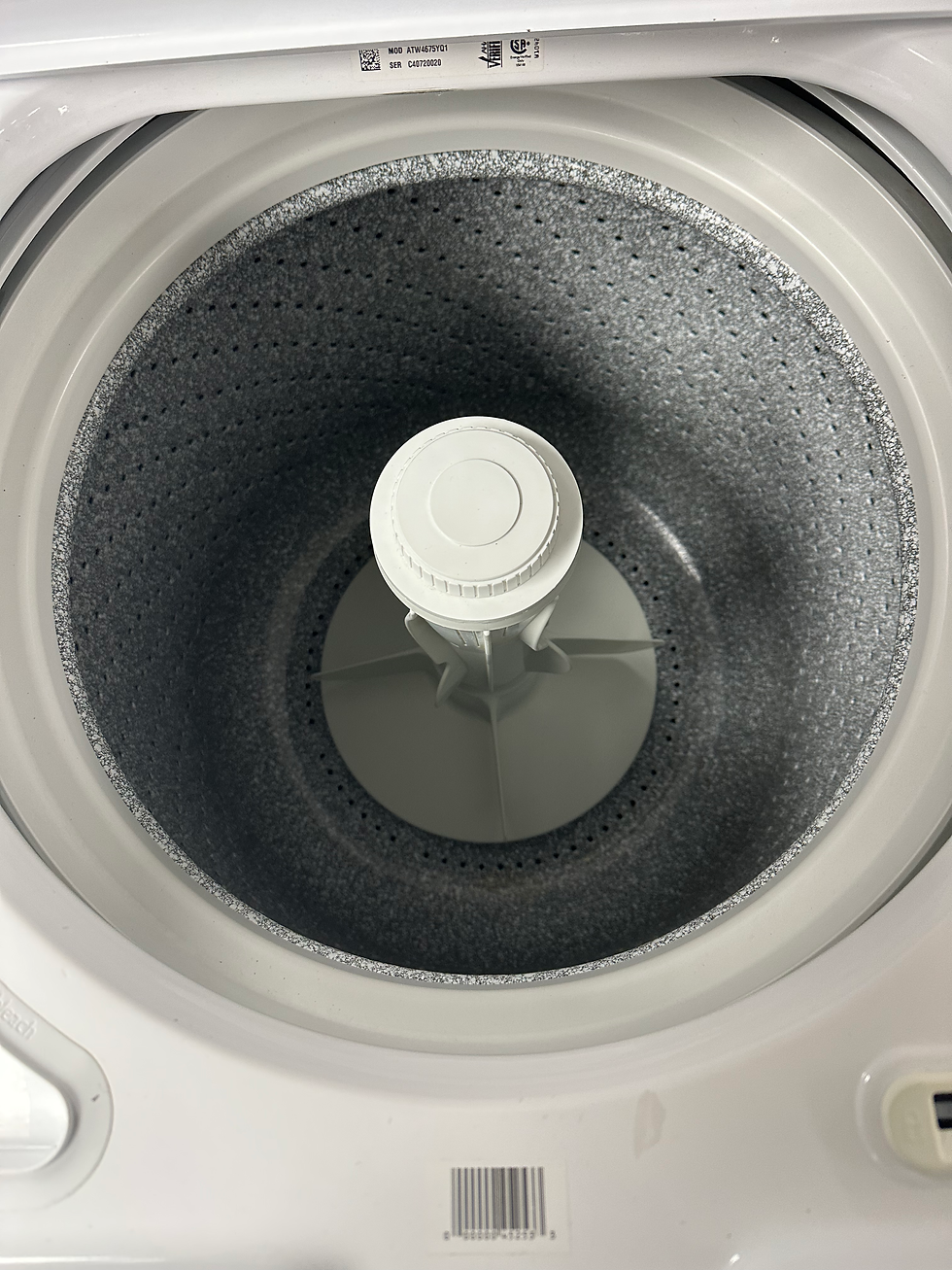 Thumbnail: Admiral 27” White Electric Washer and Dryer Set 