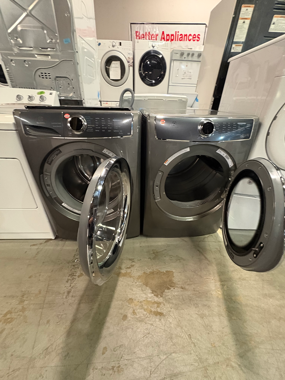 Thumbnail: ELECTROLUX-27” Front load Smart electric Washer and Dryer set.