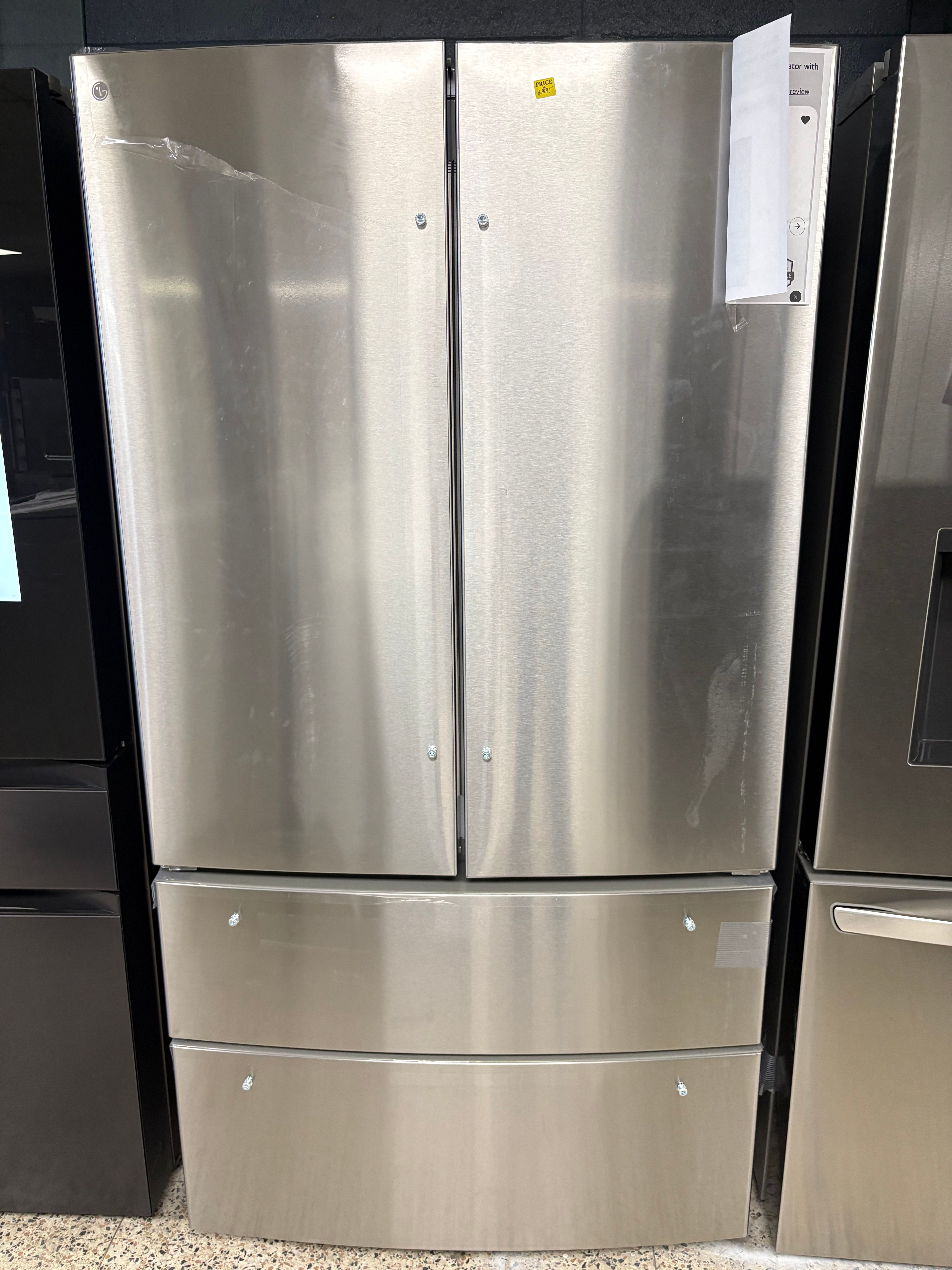 LG NEW-36inc” 29 Cu.ft Smart Ultra Capacity 4Door French door Refrigerator .