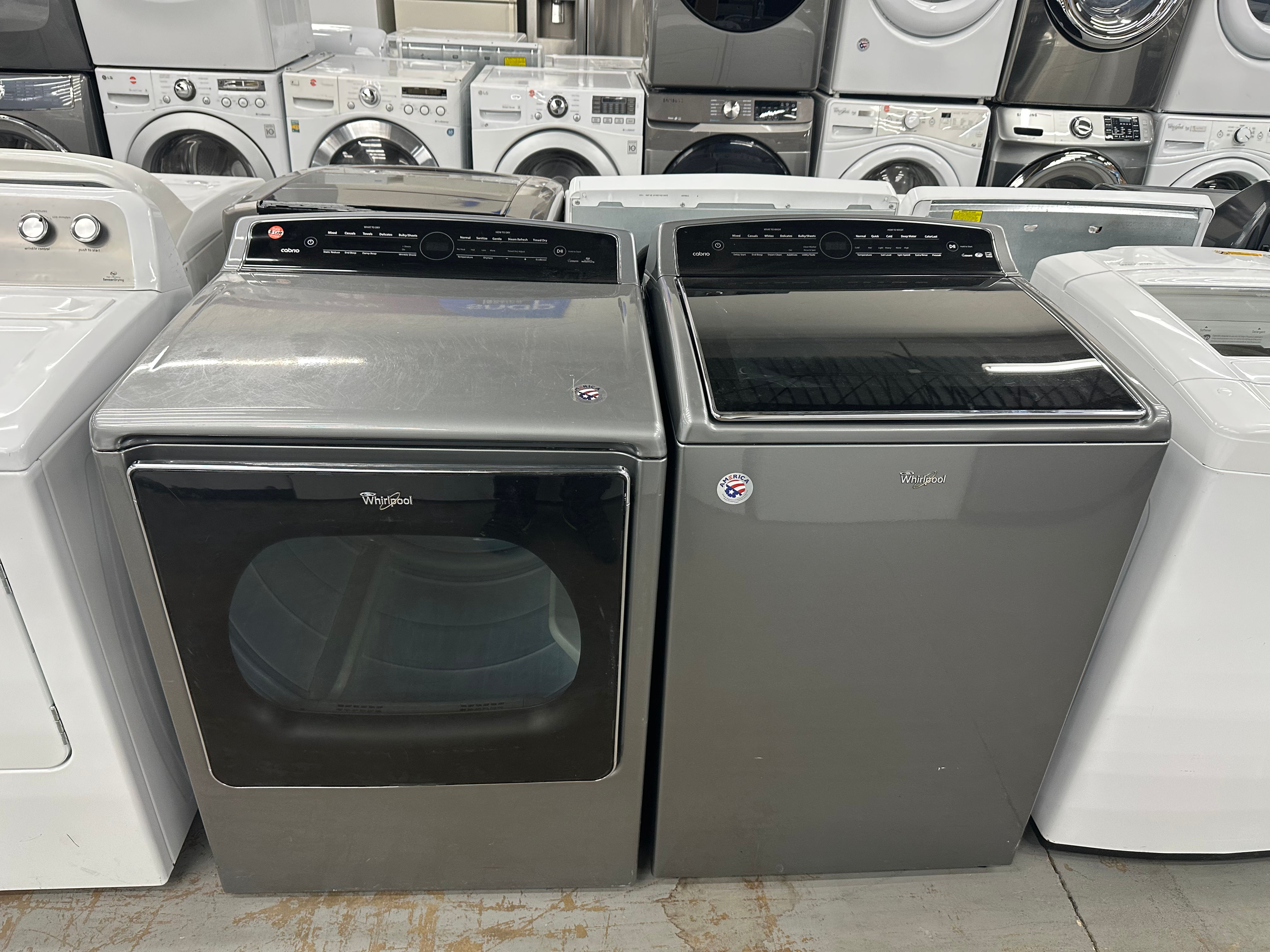 Whirlpool Cabrio Top Load Washer and Dryer Set