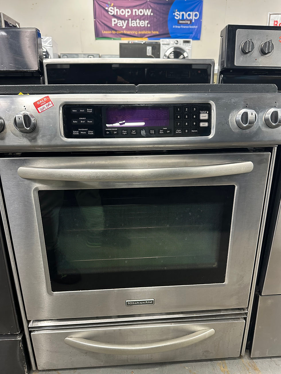 Thumbnail: KitchenAid Architect Series II slide-in gas range features even-heat true convec