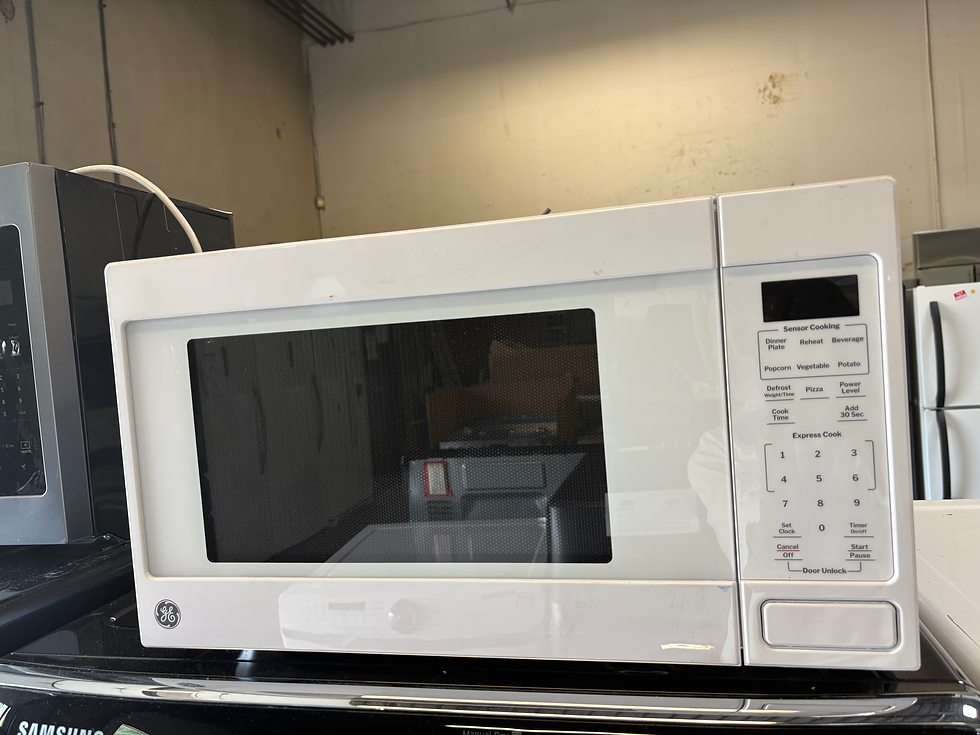 Thumbnail: NEW GE PACKAGE INCLUDES NEW REFRIGERATOR MICROWAVE, USED LIKE NEW DISHWASHER STO