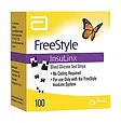 freestyle insulinx 100 count test Strips