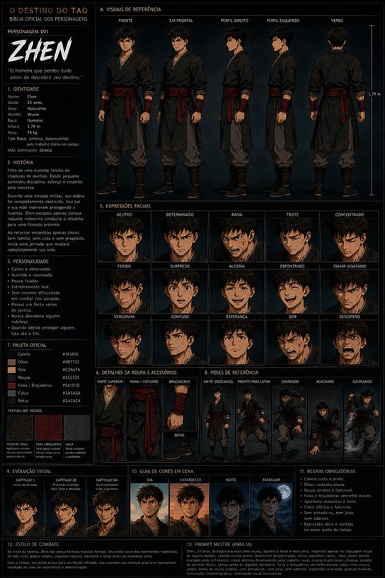 Zhen, personagem, protagonista, manga, manhwa, história em quadrinhos, Wuxia, Kung Fu, Artes marciais.