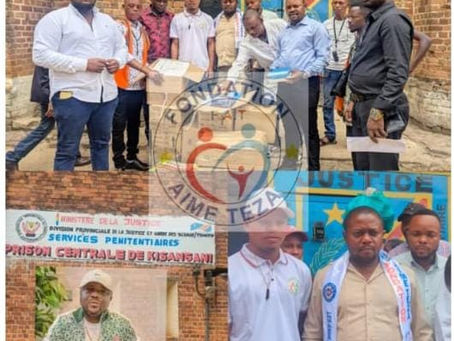 RDC-TSHOPO:FAT/Asbl : Des médicaments offerts par la Fondation Aimé TEZA aux prisonniers de la prison centrale de Kisangani.
