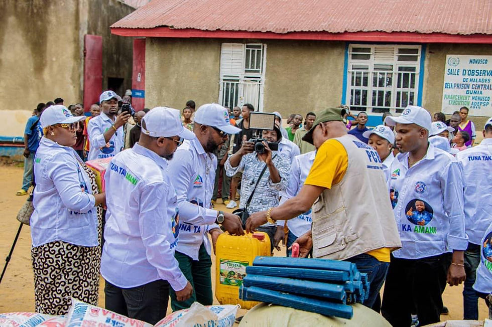 RDC:FAT/Asbl La Fondation Aimé Teza renforce son engagement humanitaire à la Prison Centrale de Bunia