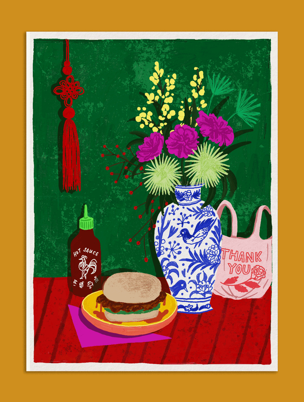 Still life- Food and Flowers