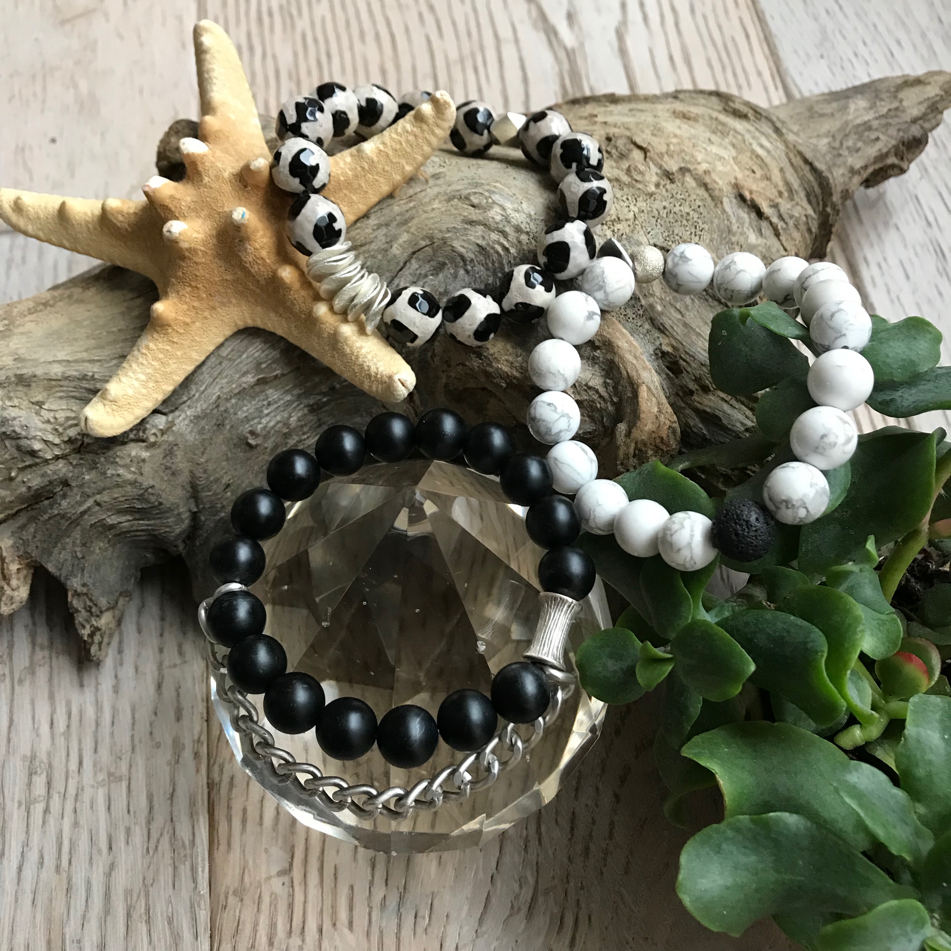 Black White & Silver
