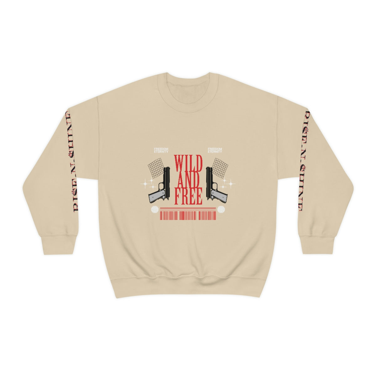 RNS Global 'Wild and Free' Heavy Blend™ Crewneck Sweatshirt