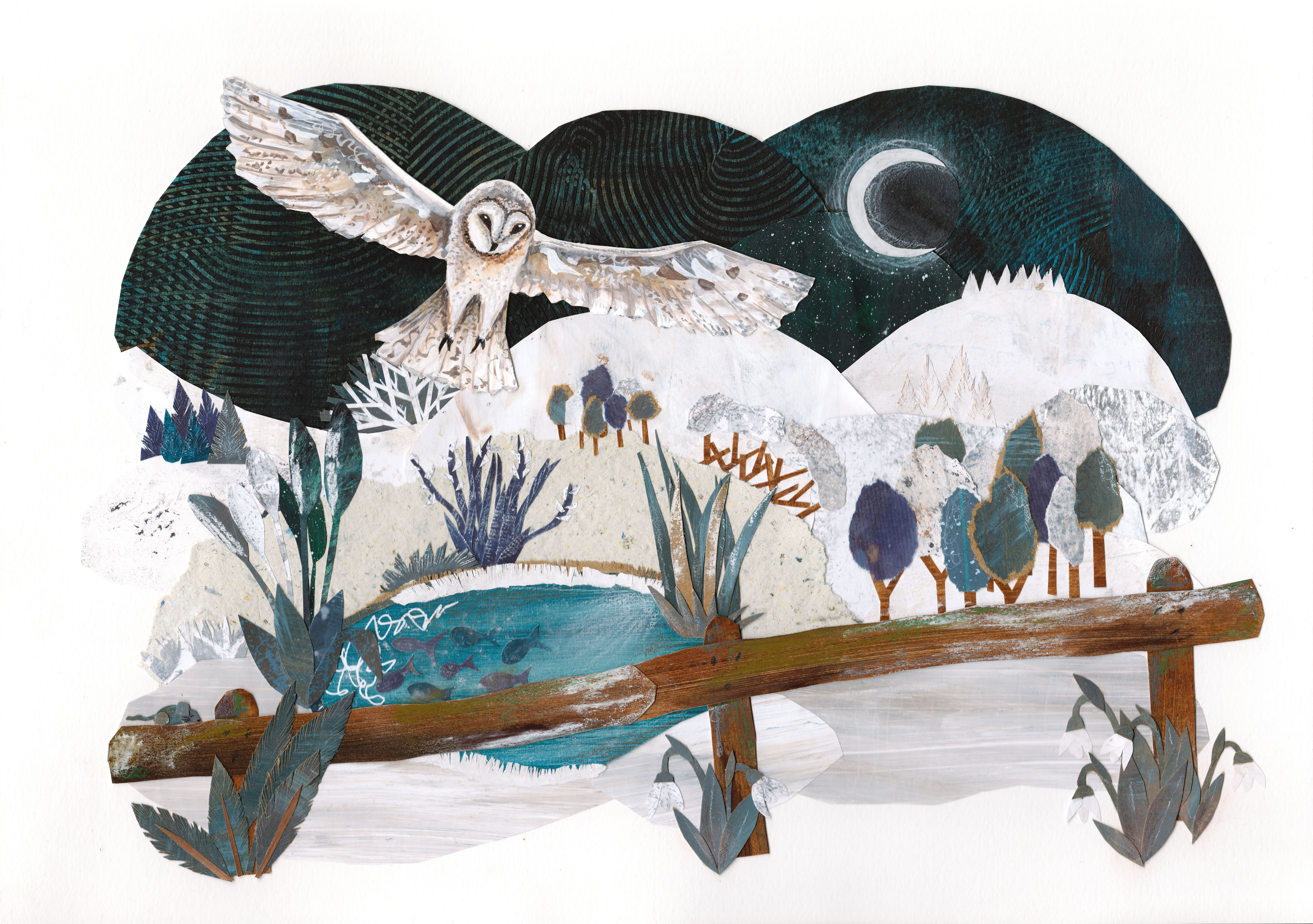 'I Fly My Own Way' Original Collage Painting