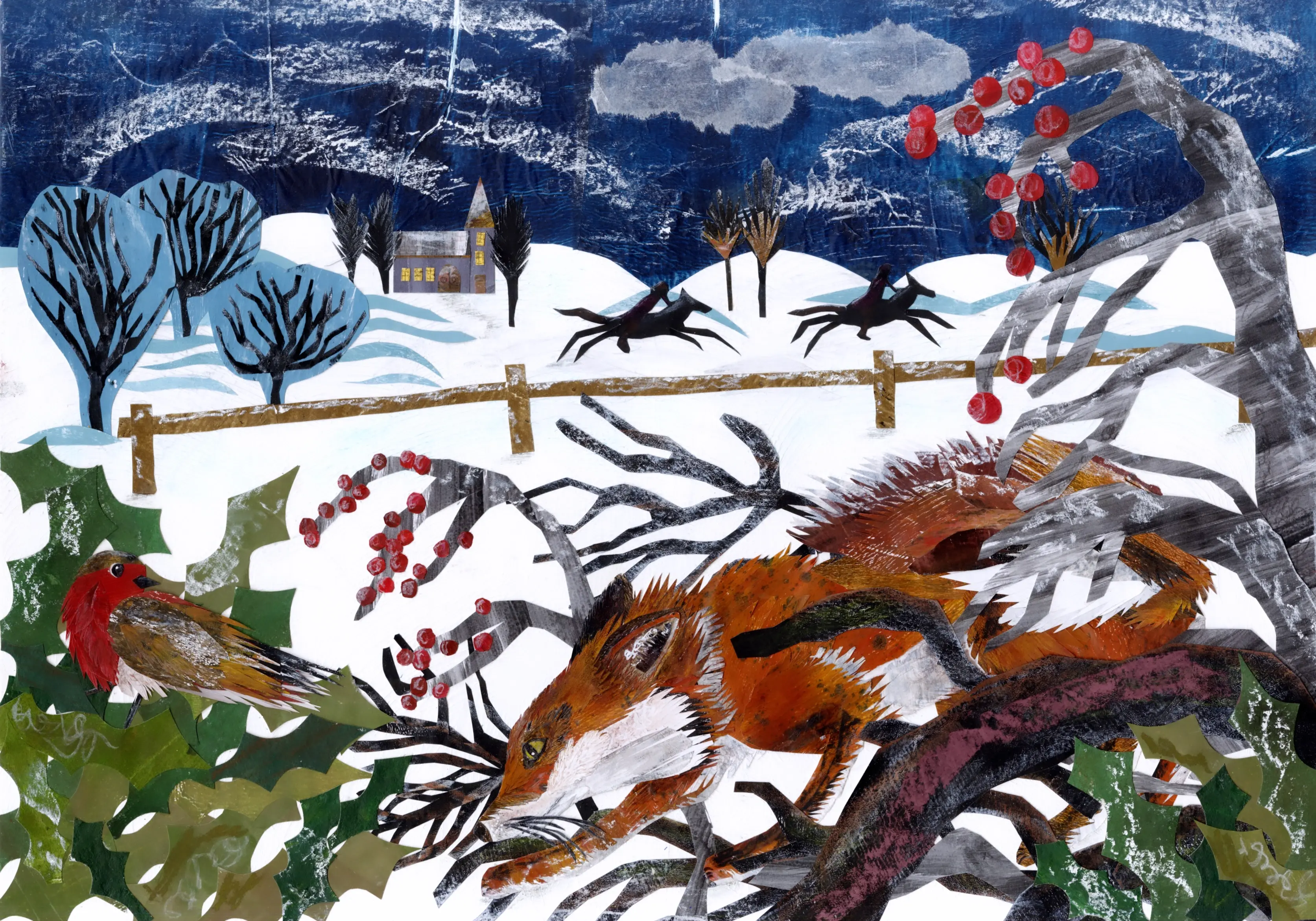 Fine Art Print 'Fox and Riders'
