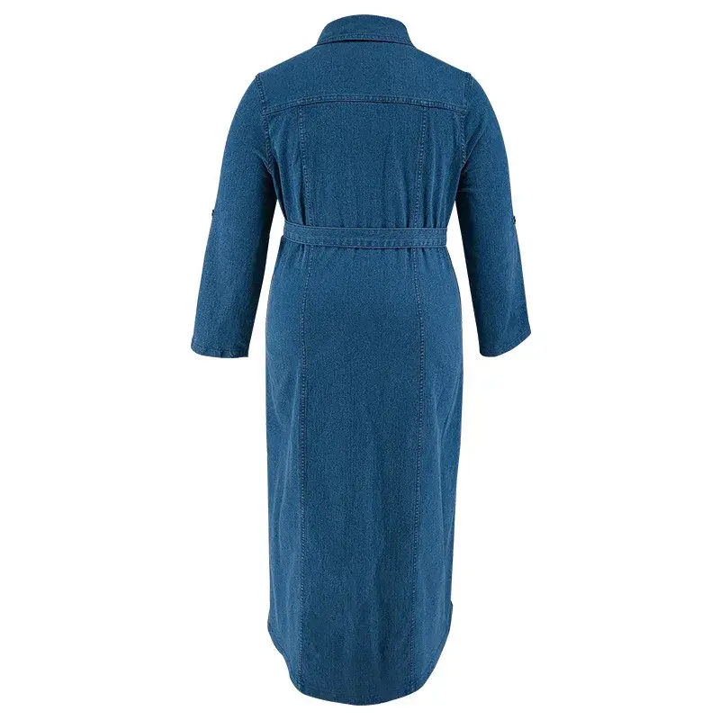 Miniature : Robe Chemise Longue en Jean iwamon – Denim Premium (Modèle Y218602)